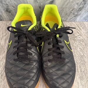 Nike Black and Neon Yellow Athletic Shoes